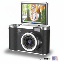 Câmera Digital 4K com Tela Articulada, 48MP, Zoom 8X, Foto e Vídeo Compacta