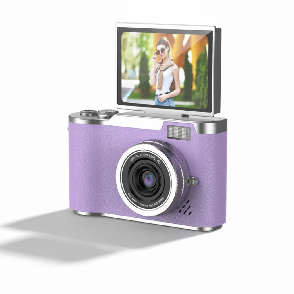 Câmera Digital 4K com Tela Articulada, 48MP, Zoom 8X, Foto e Vídeo Compacta