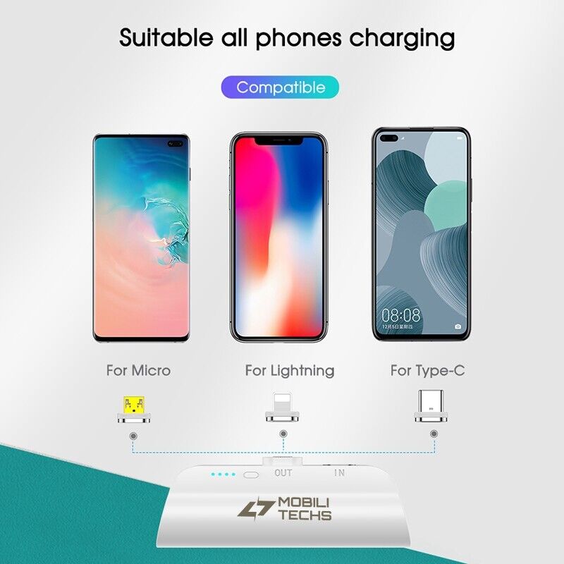 Mini Power Bank Magnético Portátil