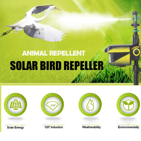 Aspersor Ativado por Movimento com Energia Solar para Cervos - Afaste os Cervos