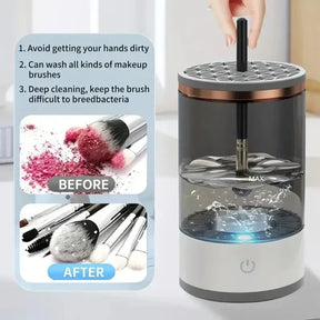 Limpador Elétrico Automático de Pincéis de Maquiagem