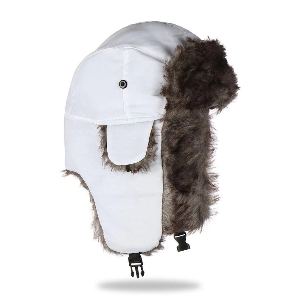 Gorro de Aviador para Esqui com Protetor de Orelha e Pele Sintética Aconchegante