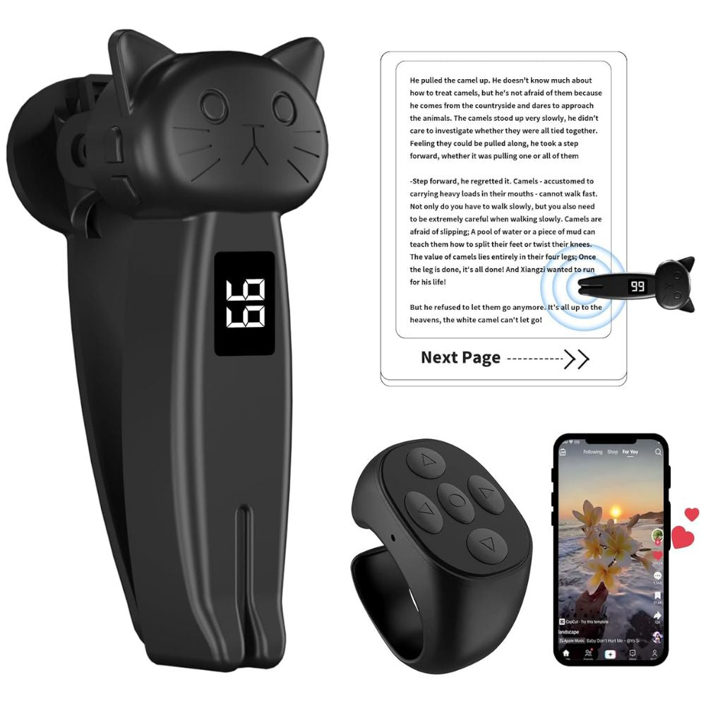 Hands-Free Bluetooth Page Turner for E-Readers & Tablets