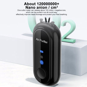Colar Purificador de Ar Pessoal | Purificador de Ar Portátil com Carregamento USB