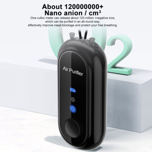 Colar Purificador de Ar Pessoal | Purificador de Ar Portátil com Carregamento USB