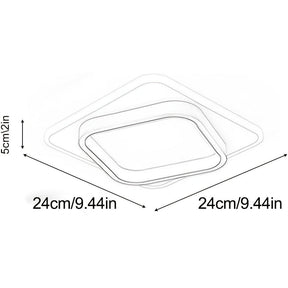 Luminária de Teto LED Quadrada Moderna | Plafon Geométrico Minimalista