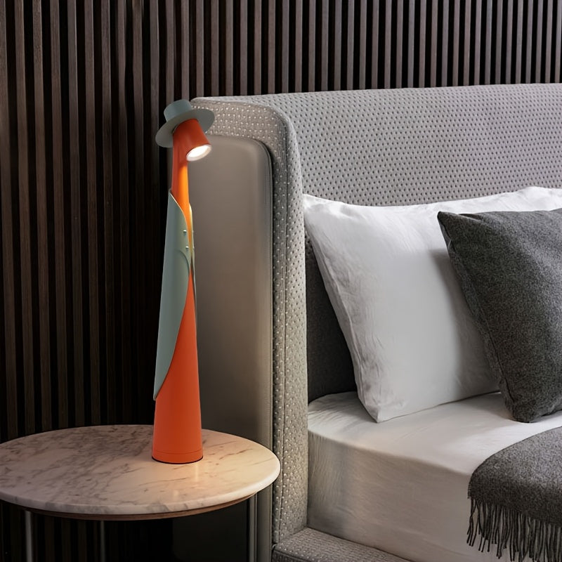 Luminária de Mesa LED Recarregável Moderna | Luminária de Mesa Criativa com Toque