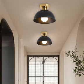 Modern Semi-Flush Ceiling Lamp | Matte Metal Finish