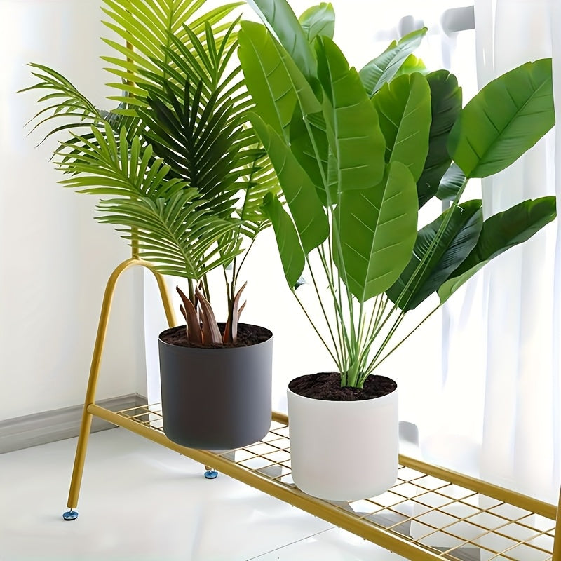 Cachepô Redondo Moderno com Pés de Madeira | Vaso Decorativo para Plantas Internas e Externas