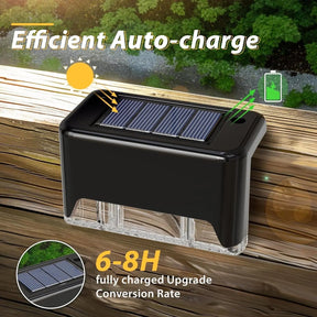 Solar Patio Lights 4-Pack – Weatherproof, Auto On/Off & Garden Outdoor Lighting