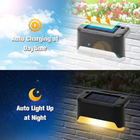 Solar Patio Lights 4-Pack – Weatherproof, Auto On/Off & Garden Outdoor Lighting