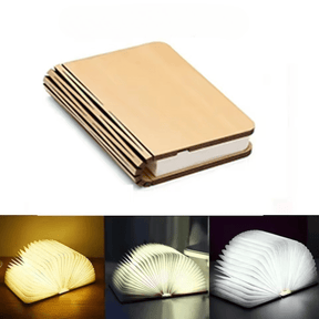 Luminária Livro Dobrável – Luz de Mesa LED Recarregável 360°