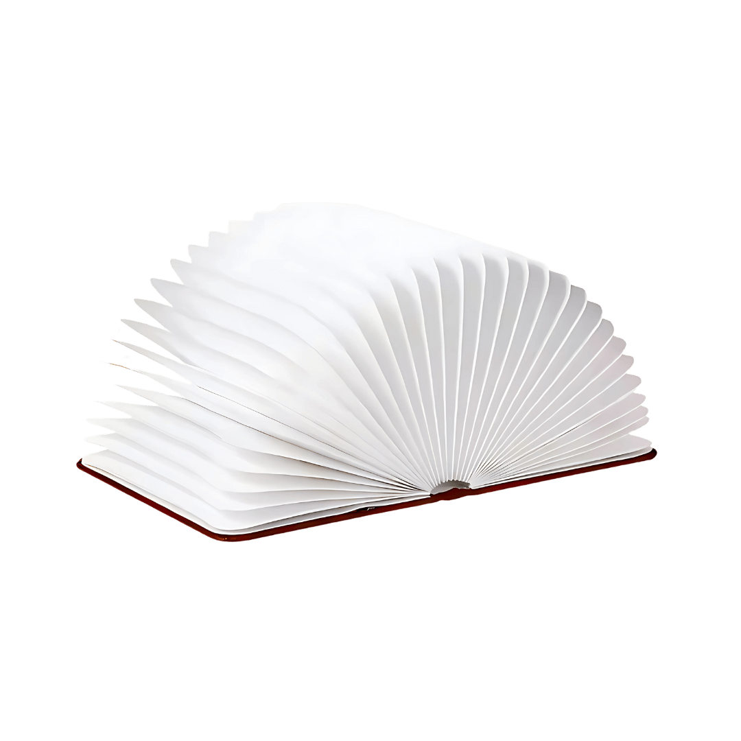 Luminária Livro Dobrável – Luz de Mesa LED Recarregável 360°