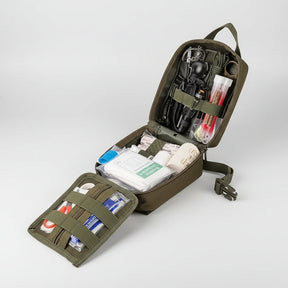 Mochila de Sobrevivência Compacta Equipamentos e Ferramentas de Primeiros Socorros para Ar Livre