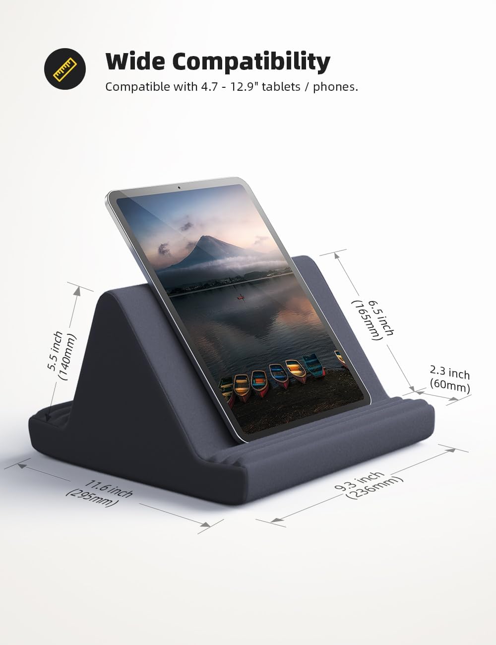 Suporte de Almofada para Tablet Compatível com Todos os Tablets