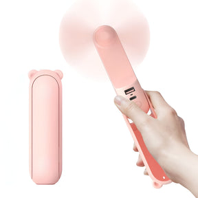 Ventilador Portátil de Mão USB Recarregável de Bolso