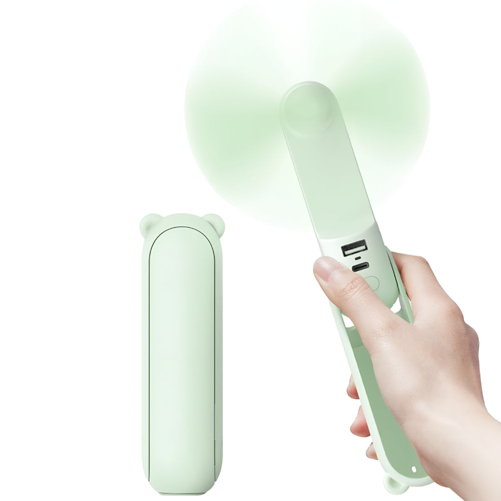 Ventilador Portátil de Mão USB Recarregável de Bolso