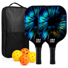 Conjunto de Raquetes de Pickleball em Grafite Leve com Bolas