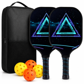 Conjunto de Raquetes de Pickleball em Grafite Leve com Bolas