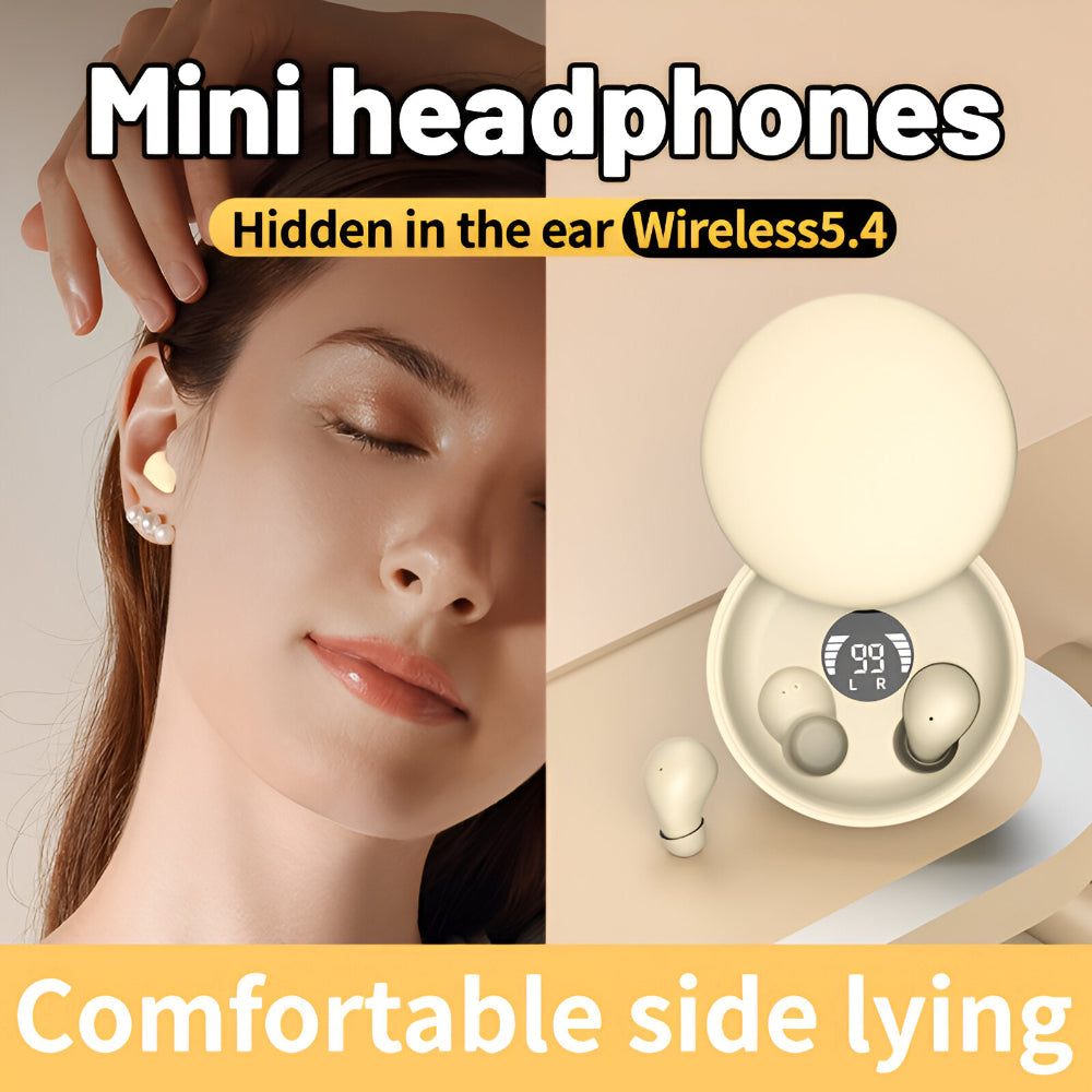 Mini Fones de Ouvido Sem Fio Intra-auriculares com Controle de Toque e Recarregáveis