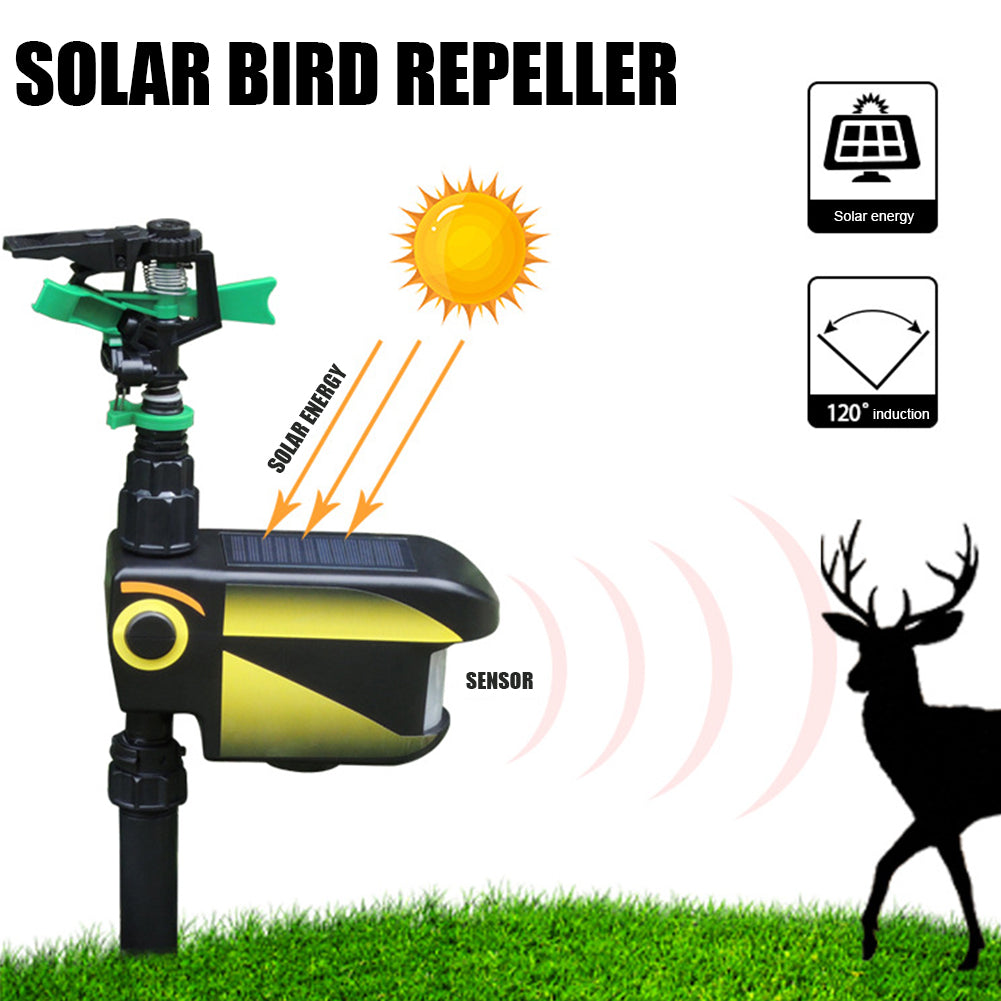 Aspersor Ativado por Movimento com Energia Solar para Cervos - Afaste os Cervos