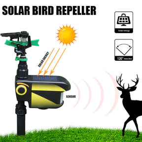 Aspersor Ativado por Movimento com Energia Solar para Cervos - Afaste os Cervos