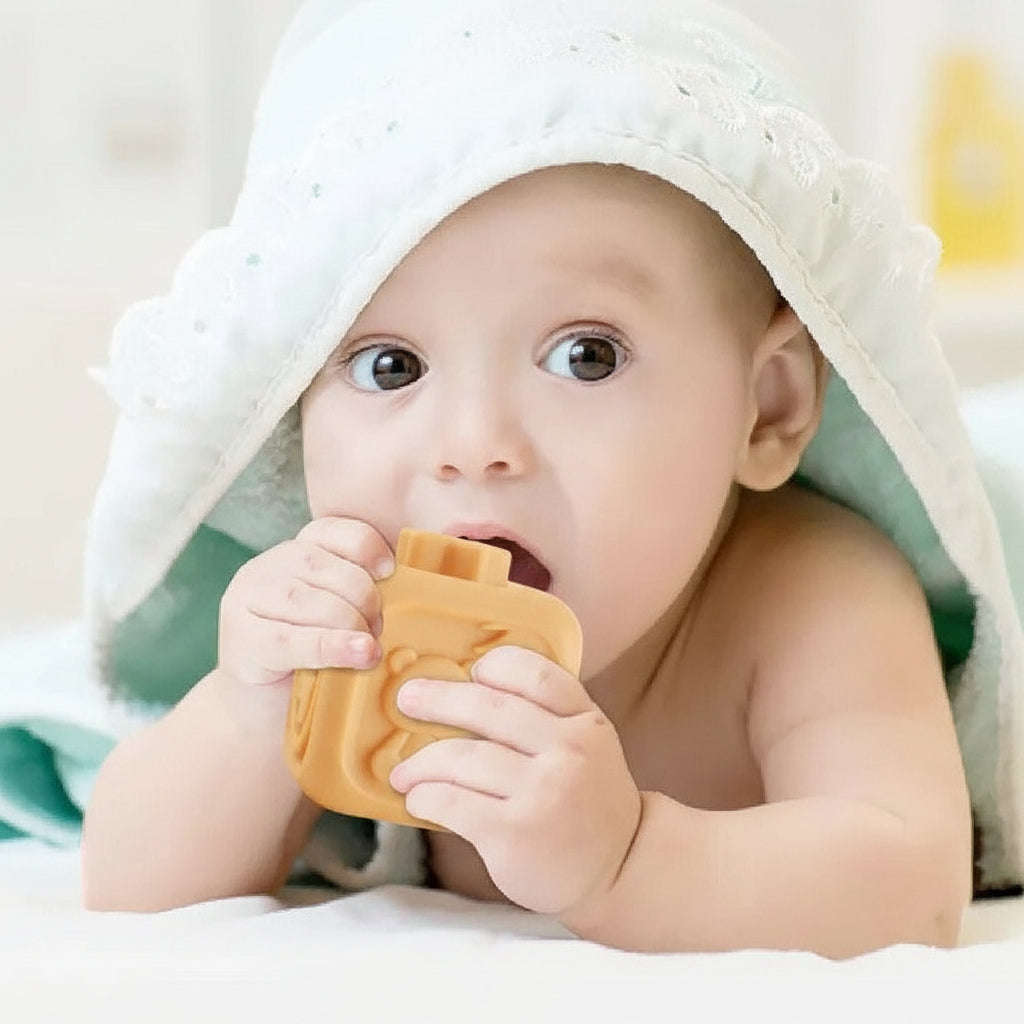 Cubos Sensoriais Educativos e Mordedores de Empilhar para Bebês
