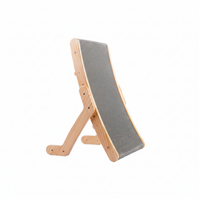 Arranhador para Gatos, Brinquedo de Arranhar, Cama Lounge Curva de Madeira para Gatos
