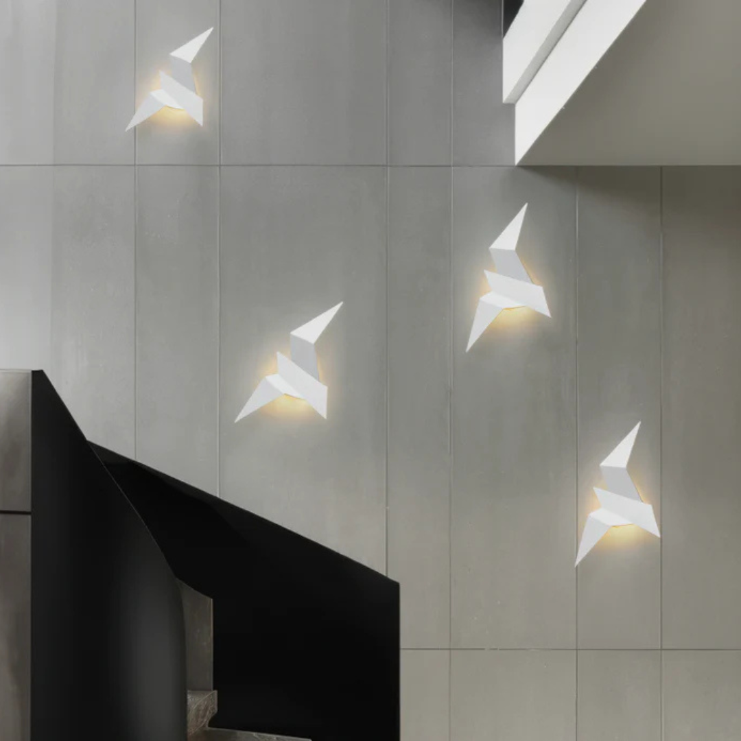 Origami Wall Lamp | Unique Modern Indoor LED Sconce