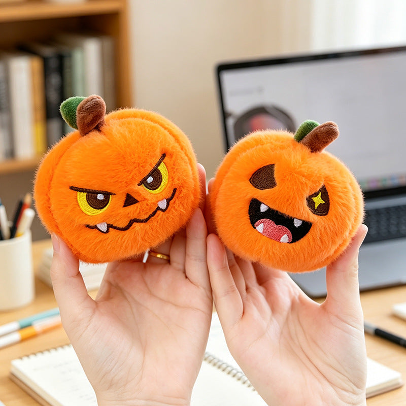 5-Piece Pumpkin Plush Keychain Set