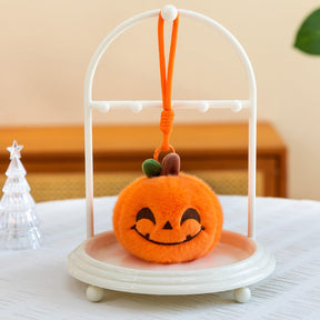 5-Piece Pumpkin Plush Keychain Set