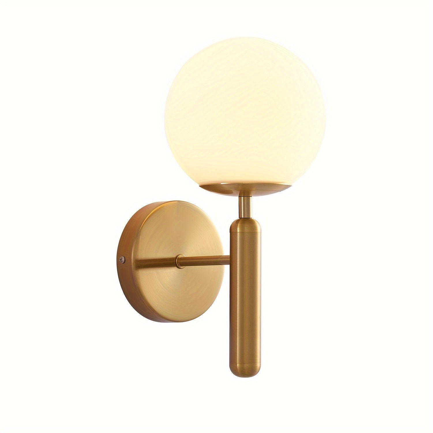 Arandela de Parede em Vidro Moderna | Luminária de Metal Elegante para Quarto