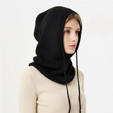 Gorro de Tricô de Cashmere Luxuoso para Máximo Calor e Estilo | Touca Macia e Confortável para o Frio