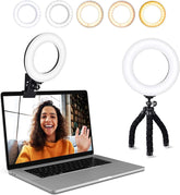 Iluminador Ring Light de Clip para Notebook