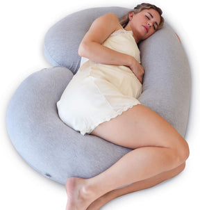 Travesseiro de corpo inteiro em formato de C para gestantes