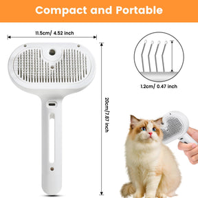 Escova a Vapor para Gatos e Cachorros