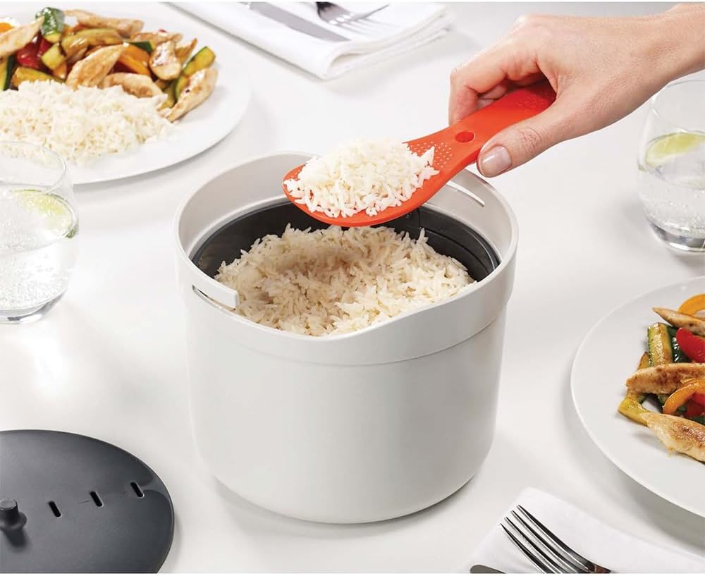 Cozinhador de arroz e vaporizador para micro-ondas