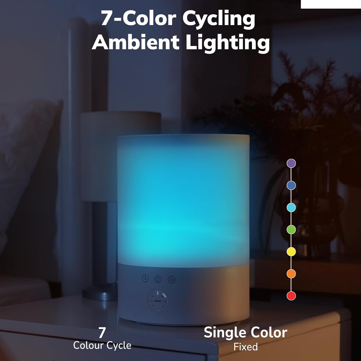 Umidificador de Ar Ultrassônico de Névoa Fria Pure Enrichment para Ambientes Grandes
