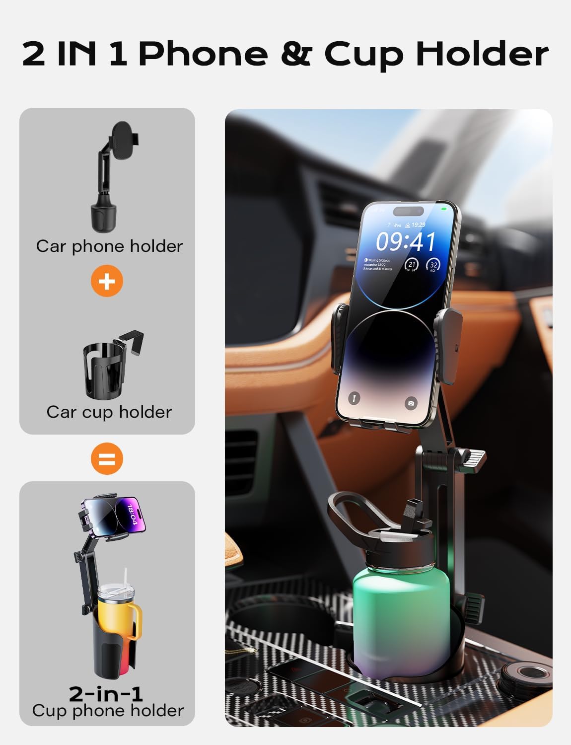 Suporte de Celular para Porta-Copos de Carro