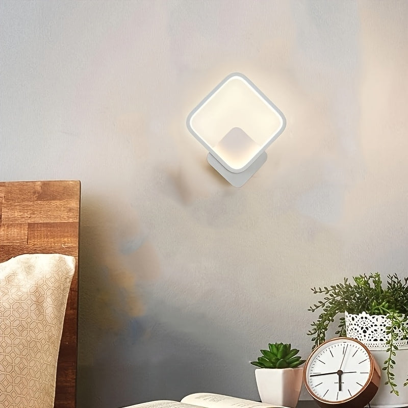 Luminária de Parede LED Quadrada Moderna | Iluminação Geométrica Minimalista