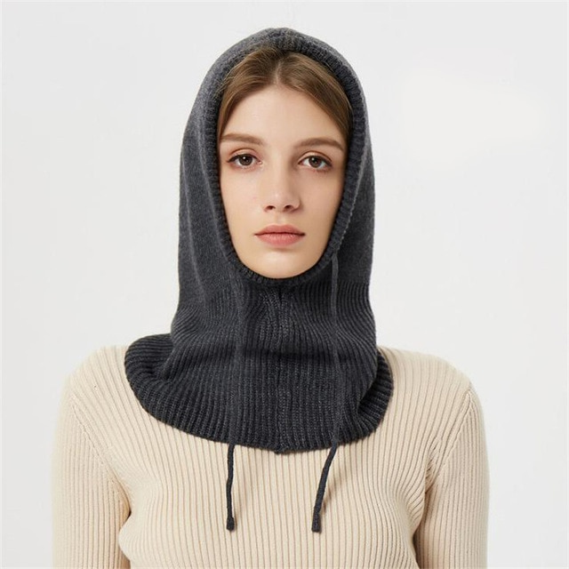 Gorro de Tricô de Cashmere Luxuoso para Máximo Calor e Estilo | Touca Macia e Confortável para o Frio