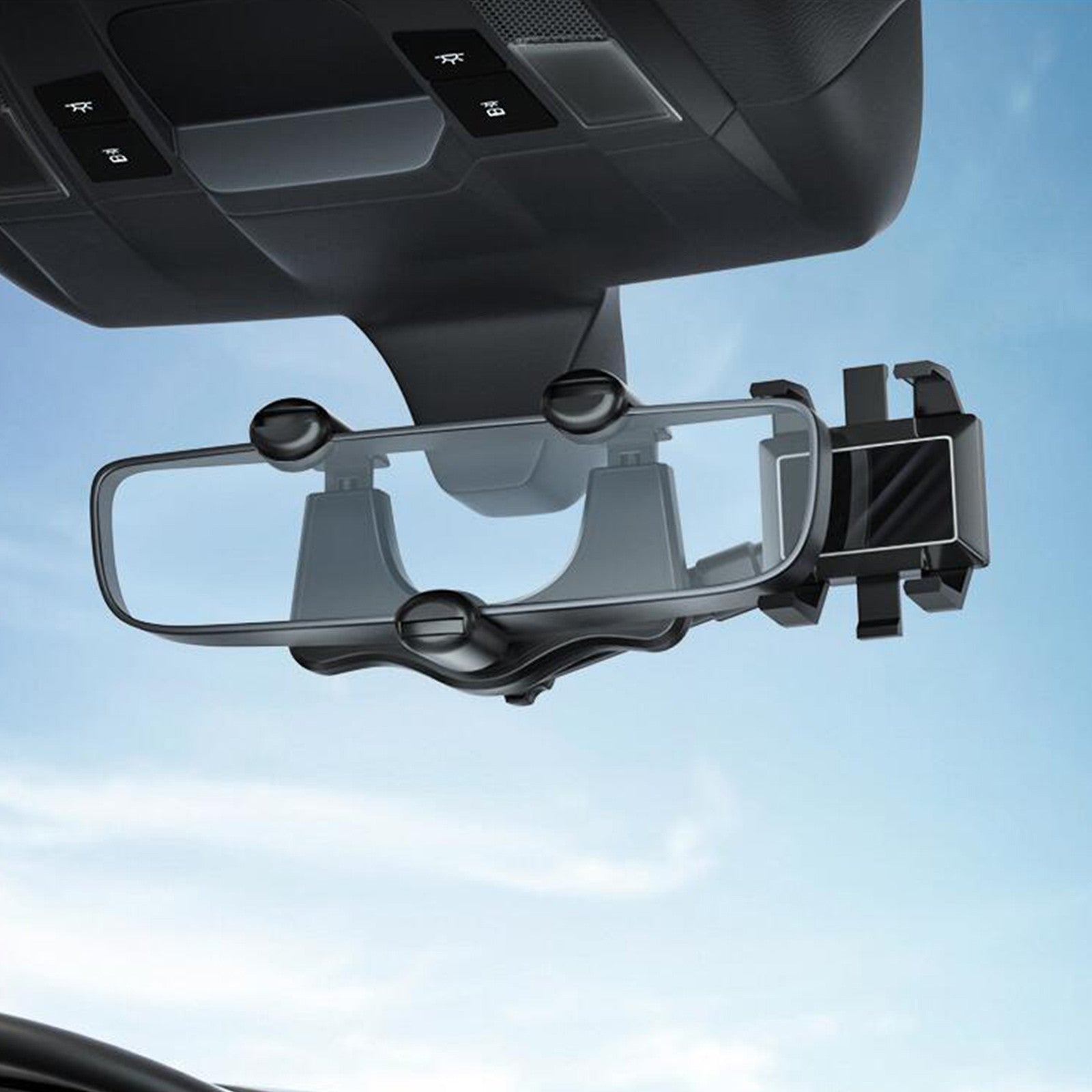 Suporte Veicular Universal para Celular de Retrovisor com Mãos Livres