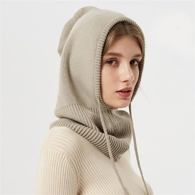 Winter Knit Beanie Hat – Soft Warm Unisex Cold Weather & Foldable Brim
