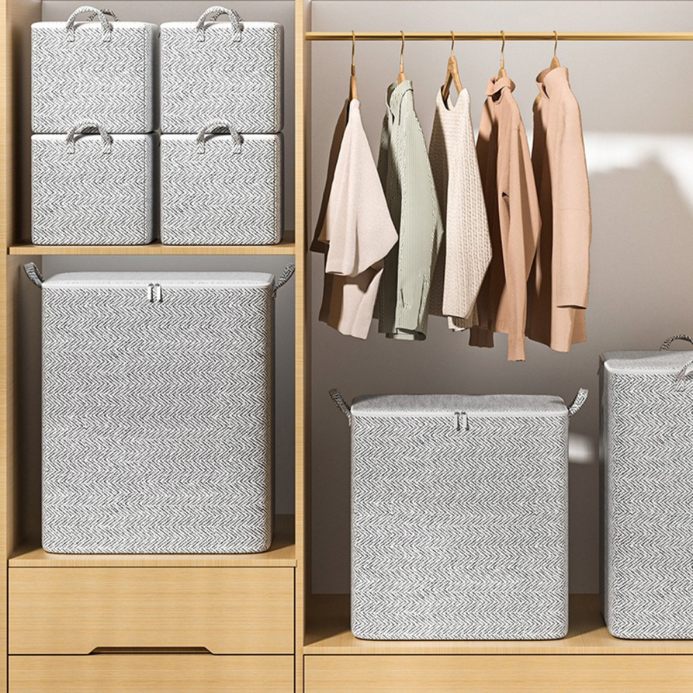 Caixa Organizadora de Roupas XL com Alças