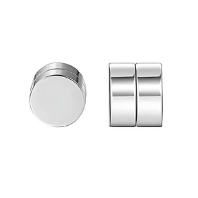 Brincos de Pressão Premium Unissex com Design de Cristal Magnético