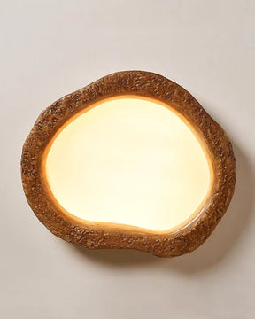 Luminária de Teto Le Halo Bois | Lâmpada LED com Estilo Rústico em Madeira