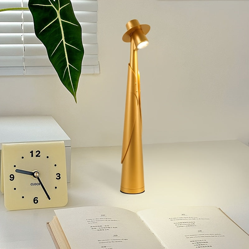Luminária de Mesa LED Recarregável Moderna | Luminária de Mesa Criativa com Toque