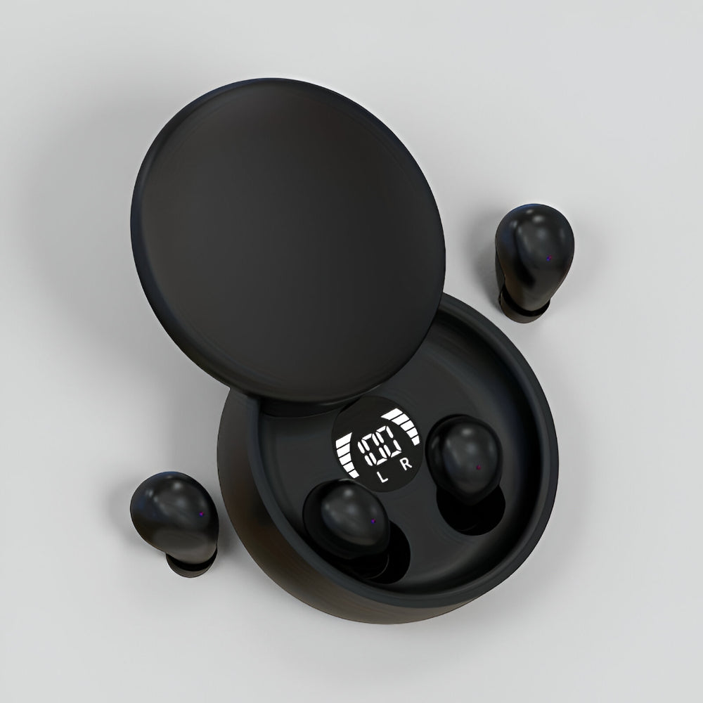Mini Fones de Ouvido Sem Fio Intra-auriculares com Controle de Toque e Recarregáveis