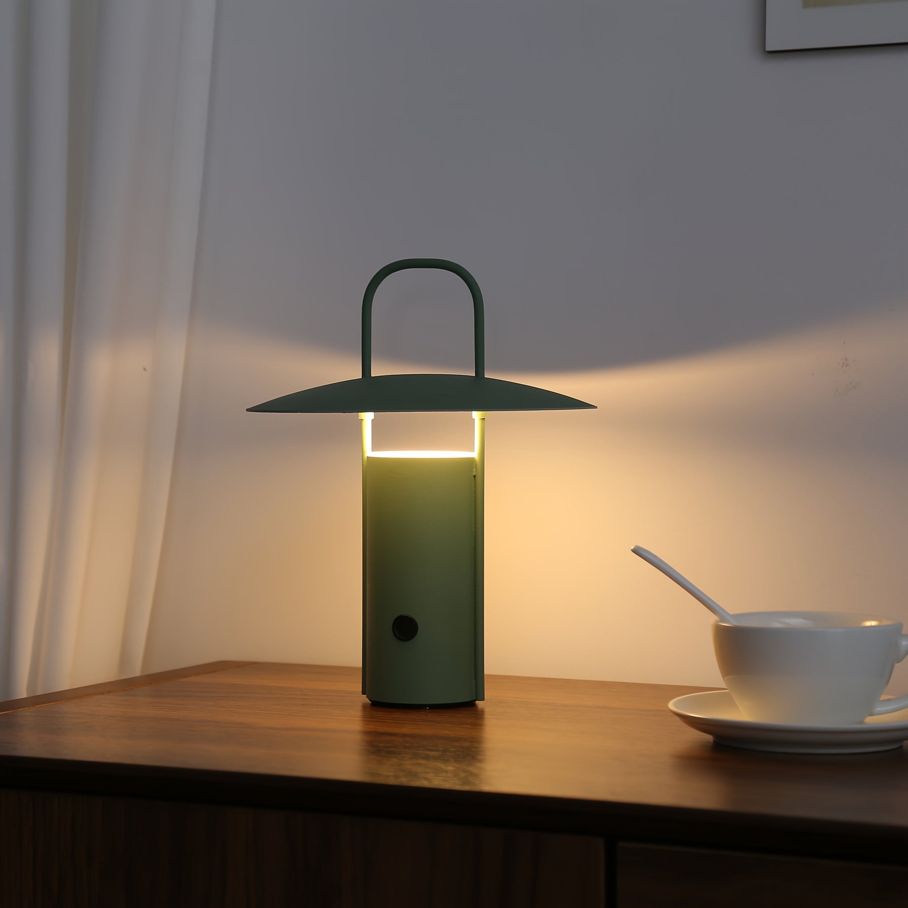 Luminária de Mesa LED Touch Sem Fio | Luz de Metal Recarregável via USB