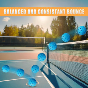 Conjunto de 6 Bolas de Pickleball para Ambiente Externo de Alta Visibilidade e Duráveis